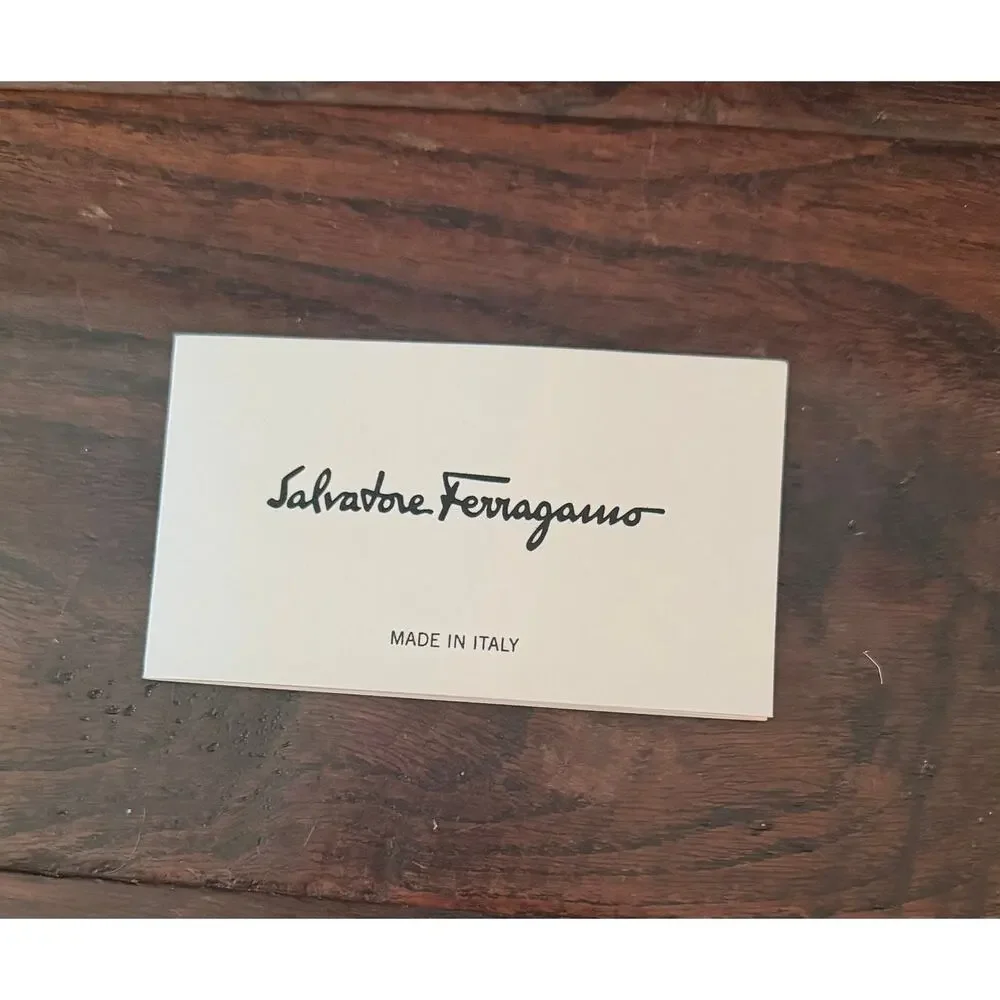 $1,295 Salvatore Ferragamo Napoli Brown Leather Derby Dress Shoes US 8 E NIB